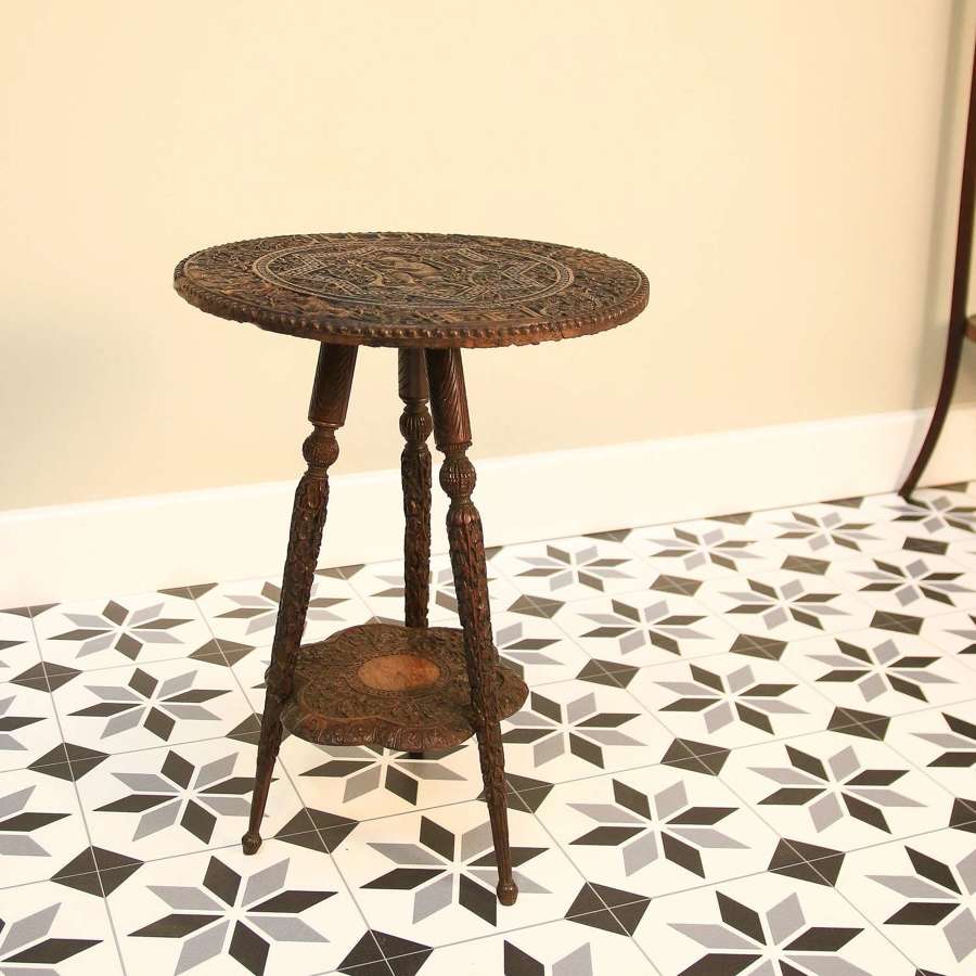 Padauk Oriental 2 tier Occasional table