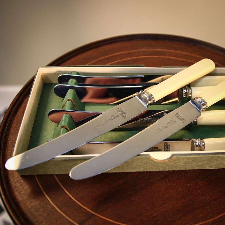 Faux Bone Handled Table Knives