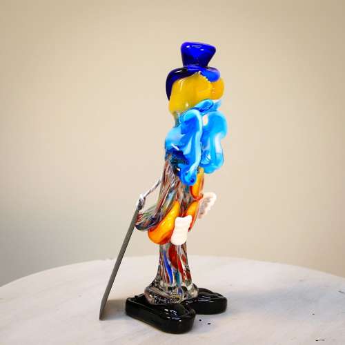 Murano Clown Orange Buttons