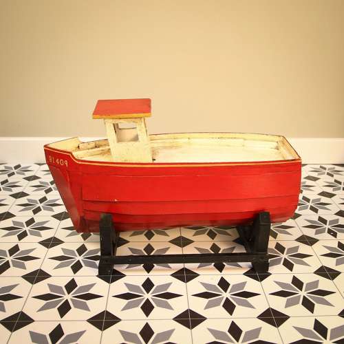 Scratch Build Home Made Tug Boat - Red and White