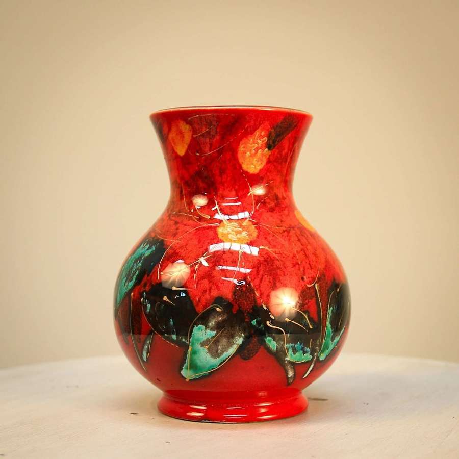 Anita Harris Floral Baluster Vase
