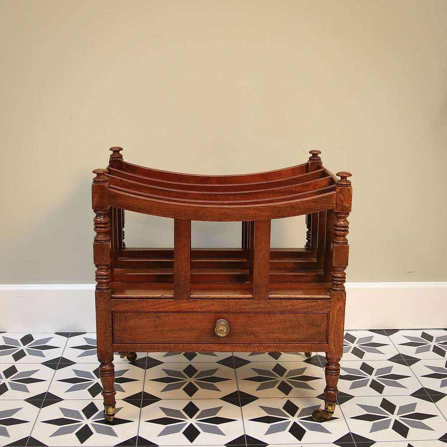 A Victorian Mahogany Canterbury with Four Divisions