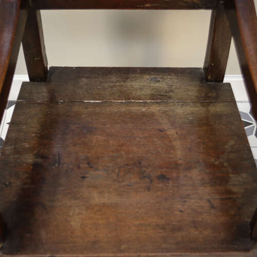 Wainscot Chair Oak 18th Century Hand Carved Back