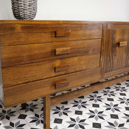 Rosewood Sideboard 1960s Mid Century with Cocktail Drinks Cabinet
