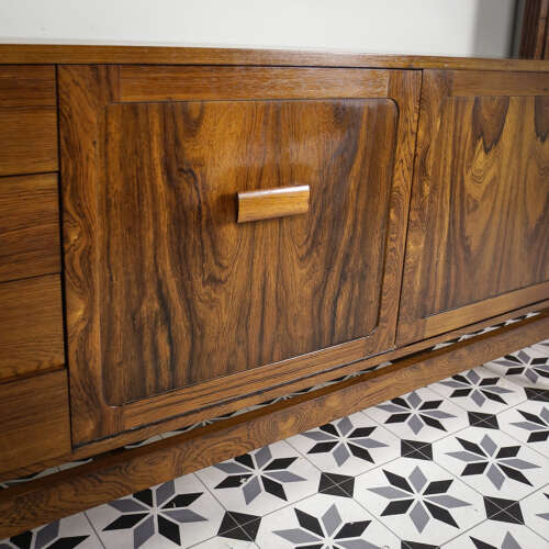 Rosewood Sideboard 1960s Mid Century with Cocktail Drinks Cabinet