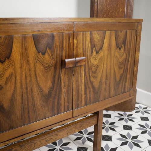 Rosewood Sideboard 1960s Mid Century with Cocktail Drinks Cabinet