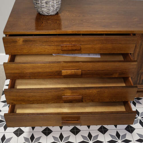 Rosewood Sideboard 1960s Mid Century with Cocktail Drinks Cabinet