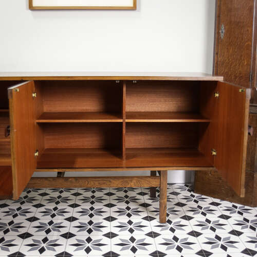 Rosewood Sideboard 1960s Mid Century with Cocktail Drinks Cabinet