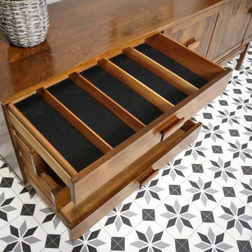 Rosewood Sideboard 1960s Mid Century with Cocktail Drinks Cabinet