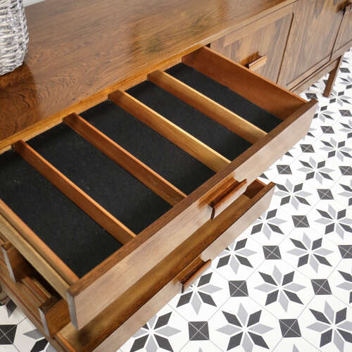 Rosewood Sideboard 1960s Mid Century with Cocktail Drinks Cabinet