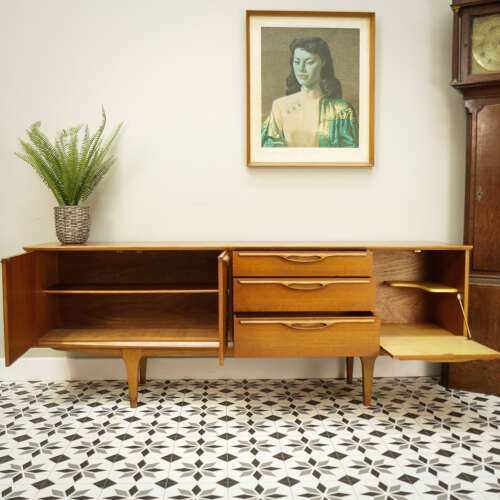 Jentique Sideboard Mid Century Teak Drinks Cabinet Retro Vintage 1960s
