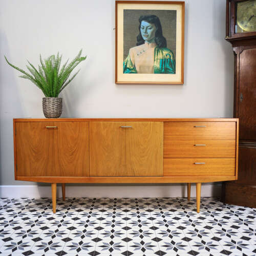 Wrighton Teak Sideboard with Drinks Cabinet Mid Century Retro 1960s