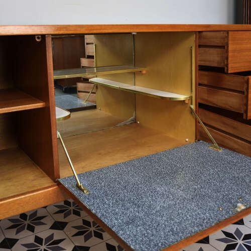 Wrighton Teak Sideboard with Drinks Cabinet Mid Century Retro 1960s