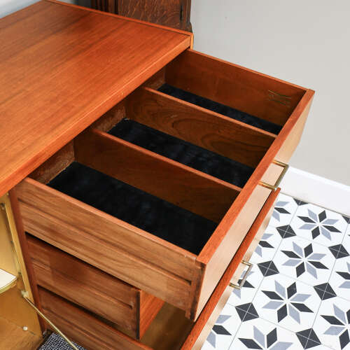 Wrighton Teak Sideboard with Drinks Cabinet Mid Century Retro 1960s