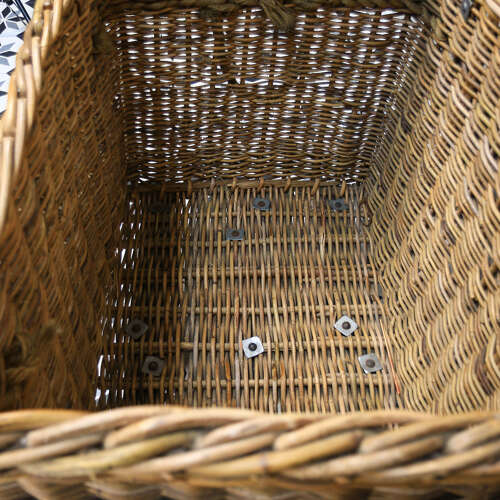 Arthur Craven Mill Basket in Wicker with Rope Handles and Lid