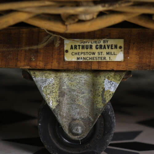 Arthur Craven Mill Basket in Wicker with Rope Handles and Lid