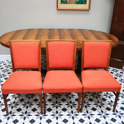 Gordon Russell Dining Table and 8 Chairs Marwood Room Rose Wood Number 1 of 200