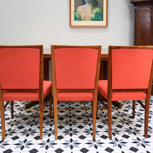 Gordon Russell Dining Table and 8 Chairs Marwood Room Rose Wood Number 1 of 200