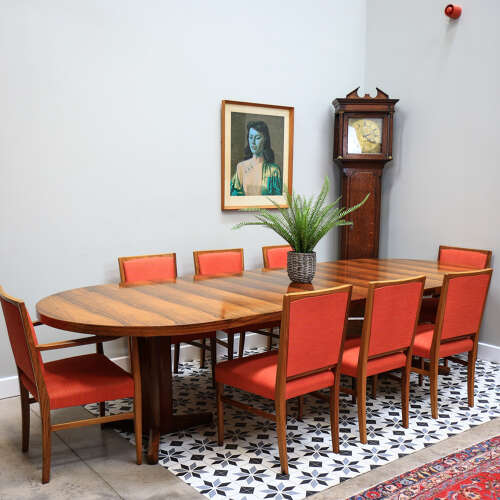 Gordon Russell Dining Table and 8 Chairs Marwood Room Rose Wood Number 1 of 200