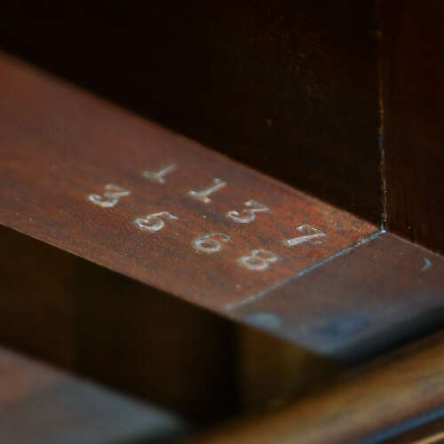 Howard and Sons Bookcase Astral Glazed Mahogany Early Twentieth Century