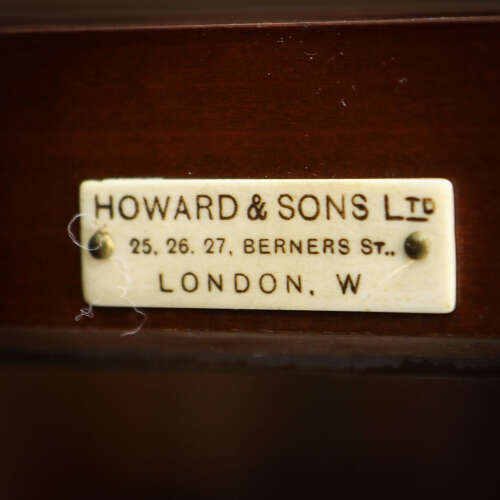 Howard and Sons Bookcase Astral Glazed Mahogany Early Twentieth Century