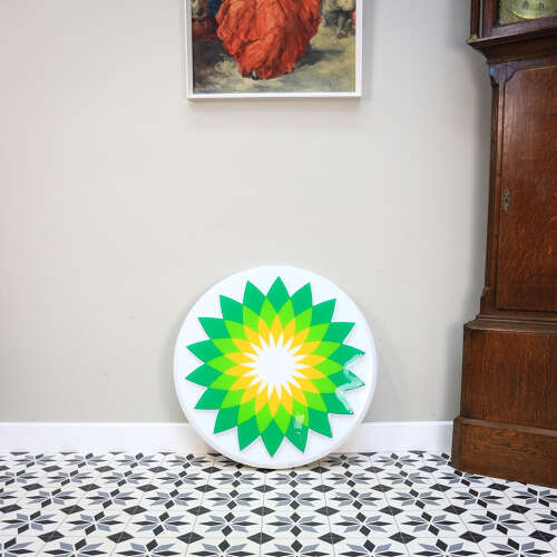 Garage Forecourt BP Helious Sign Illuminating in Plastic