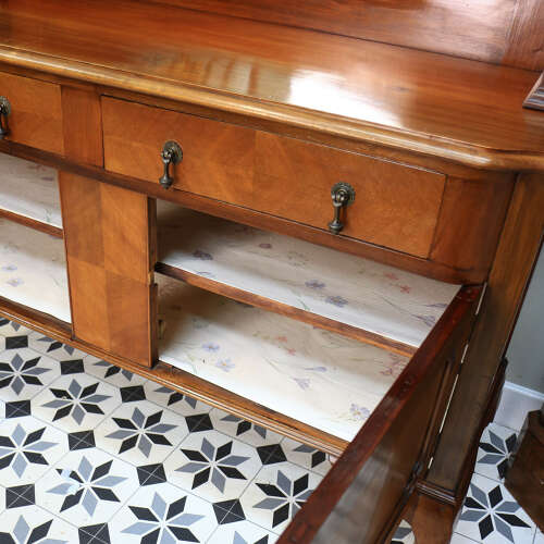 Edwardian Mirror Back Sideboard in Mahogany with Cabriole Legs