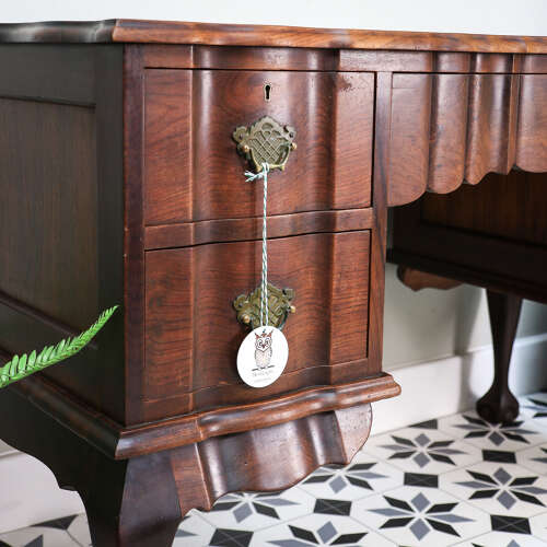 Rare Dutch Colonial Desk Dressing Table South African Stink Wood