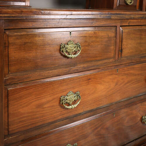 Antique Dressing Table Edwardian Mahogany Triple Mirror 1910