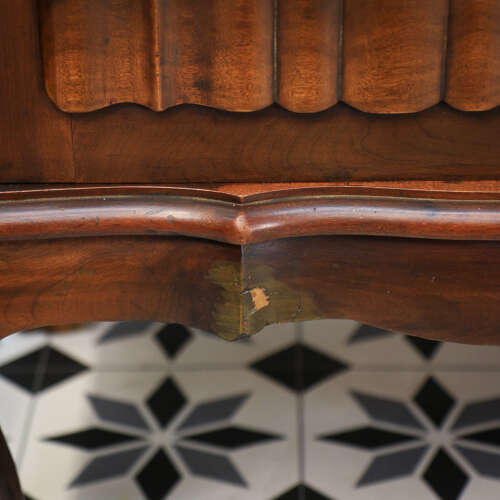 Rare Dutch Colonial Break Front Side Board Credenza South African Stink Wood