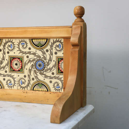 Antique Marble Top Wash Stand Side Table Kitchen Side Table